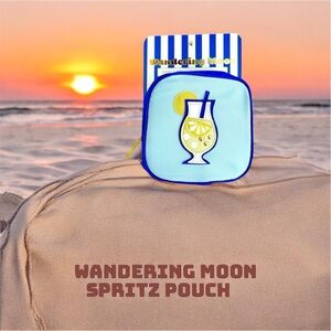 🍋 Wandering Moon Lemon Zipper Pouch – NWT | Cute Summer Cosmetic & Travel Case